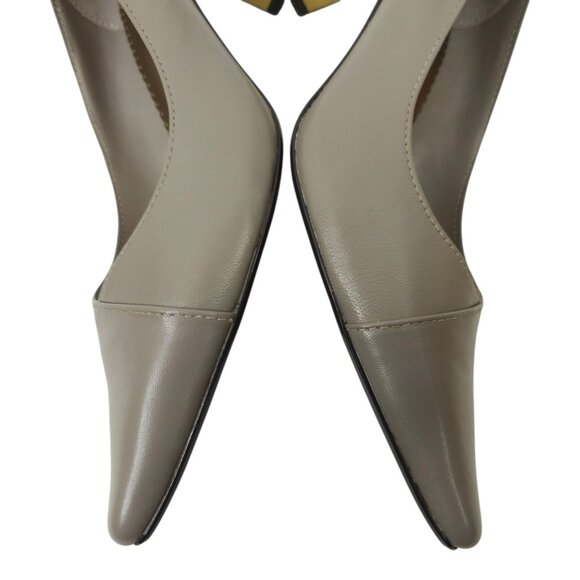 Bella Vita WOW Taupe Pump Womens Size 12 N Kitten Heel Leather Kidskin NEW - Picture 12 of 15
